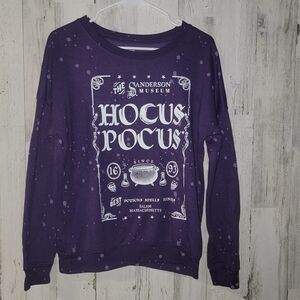Disney Hocus Pocus Purple Crew Neck Sweater